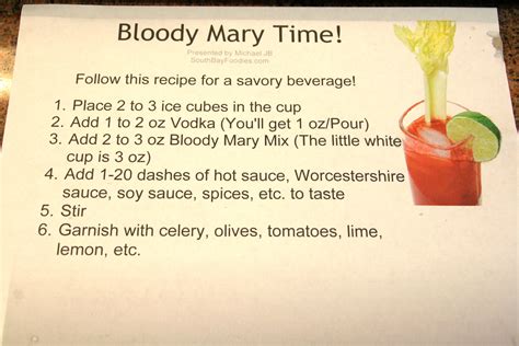 bloody mary instructions.